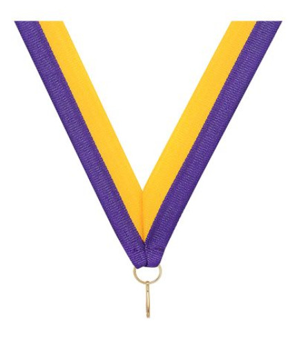 Medal Ribbon - Purple/Gold