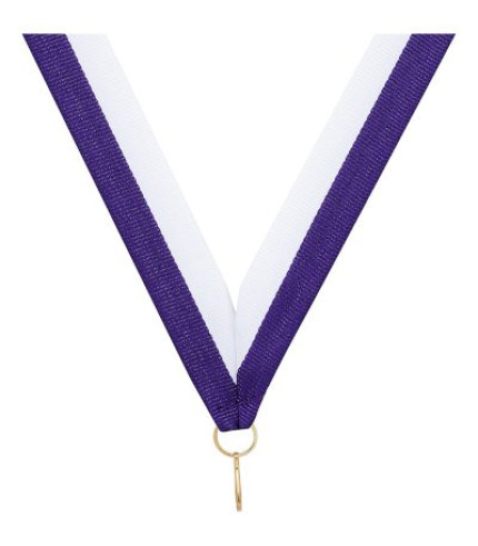 Medal Ribbon - Purple & White