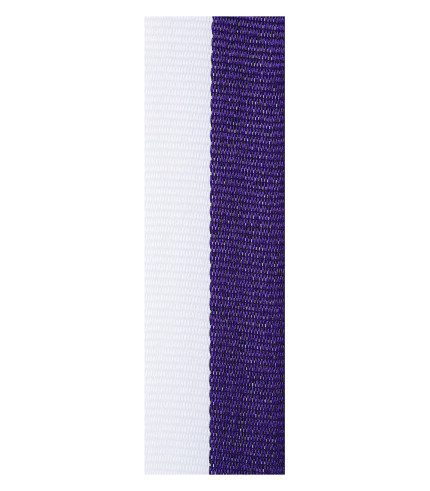 Medal Ribbon - Purple & White