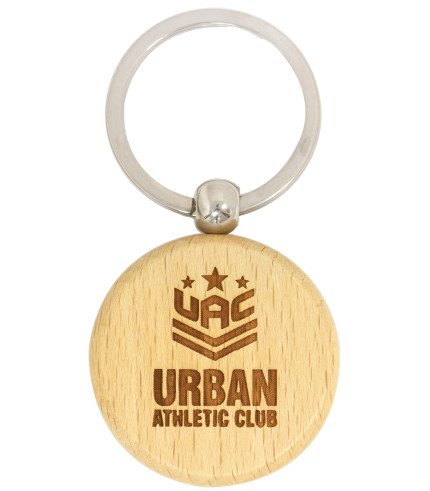 Keyring - Timber - Circle - Engravable