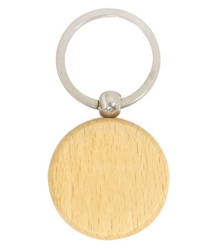 Keyring - Timber - Circle - Engravable