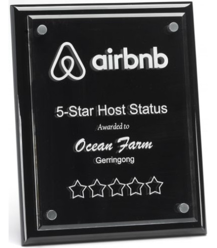 Distinct Corp - Black Floating Plaque 325mm