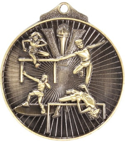 Track and Field Medal - 52mm G/S/B