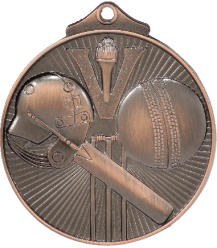 Cricket Medal - 52mm G/S/B