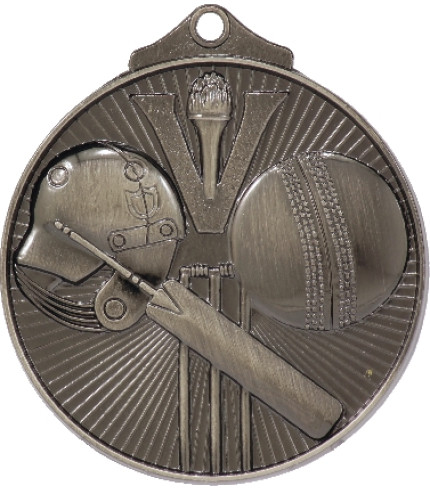 Cricket Medal - 52mm G/S/B