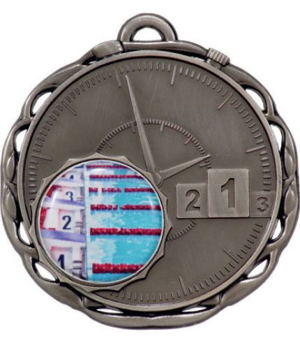 Stop Watch Insert Medal - Swimming