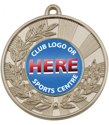 Insert Medal - Shiny Laurel - 25mm centre - Generic