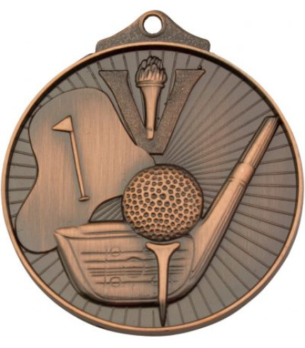 Golf Medal - 52mm G/S/B