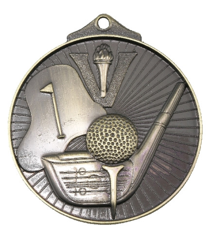 Golf Medal - 52mm G/S/B