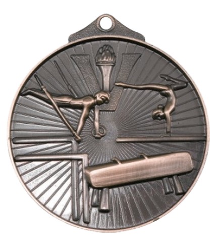 Gymnastics Medal - 52mm G/S/B