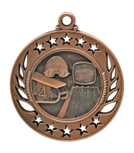 Classic Galaxy Swimming Medal