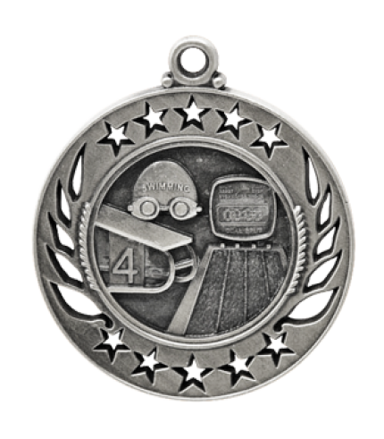 Classic Galaxy Swimming Medal