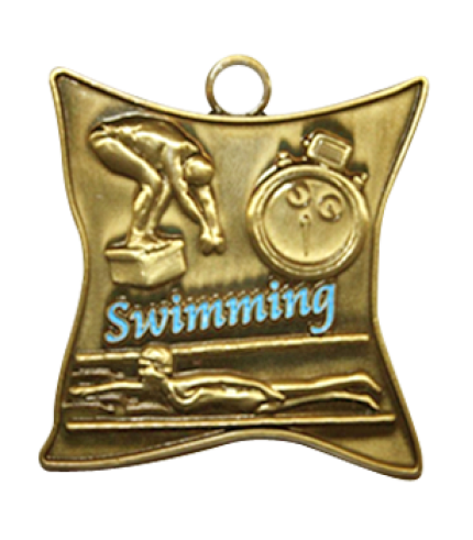 Ace Abstract Medal - Swimming