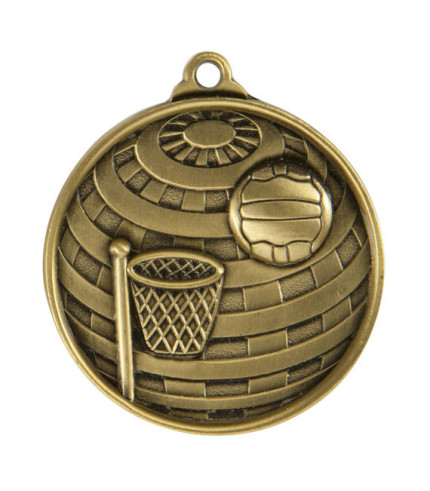 EVA Medal - Netball Cyclone 50mm G/S/B