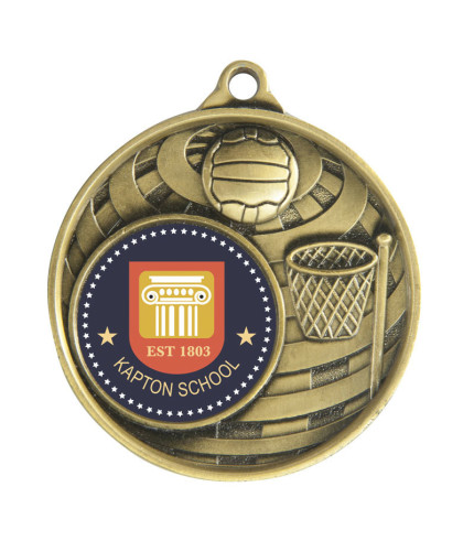 EVA Medal - Netball Global 50mm G/S/B