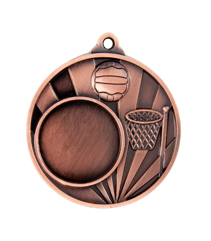 EVA Medal - Netball Insert 50mm G/S/B