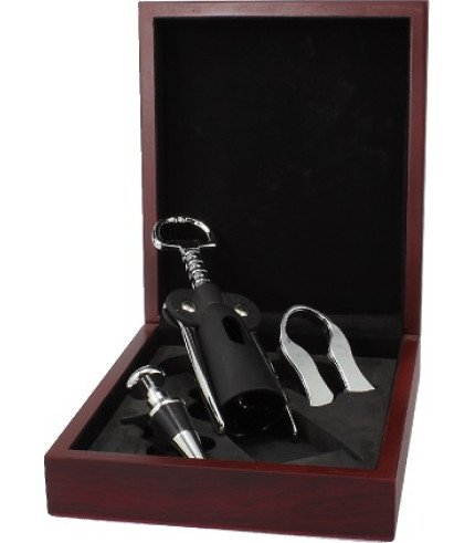 Wine Tools in Wooden Gift Box (S)