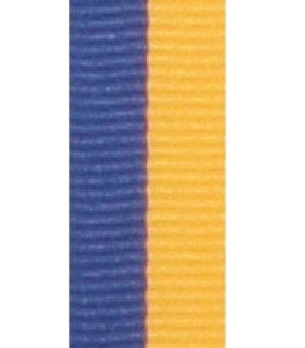 Medal Ribbon - Blue/Gold