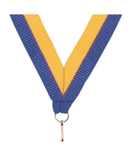 Medal Ribbon - Blue/Gold