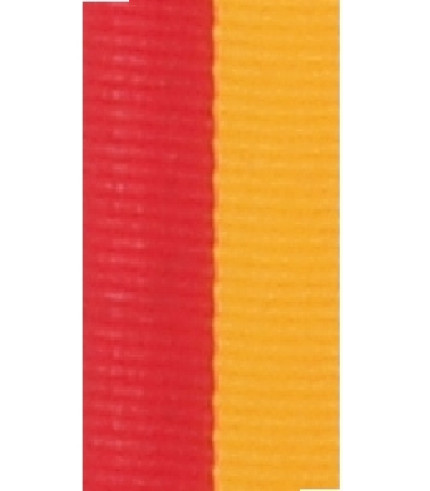 Medal Ribbon - Red/Gold