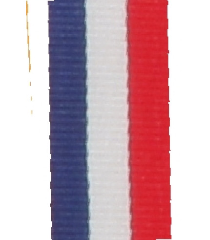 Medal Ribbon - Blue, White & Red