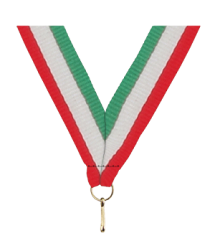 Medal Ribbon - Red/White/Green