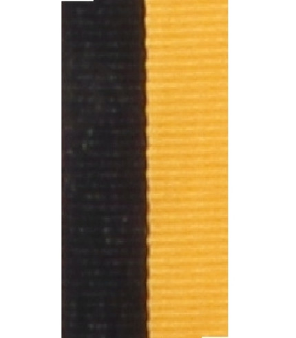 Medal Ribbon - Black/Gold