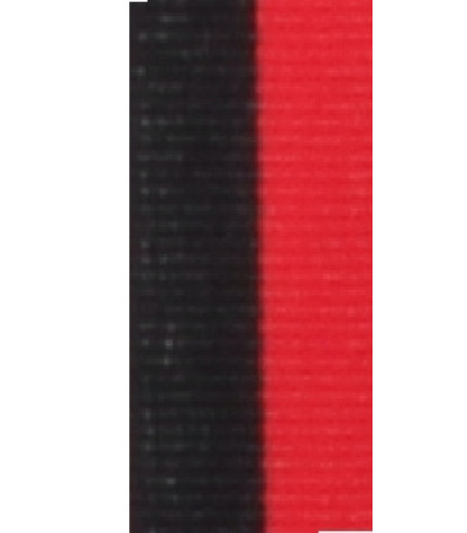 Medal Ribbon - Black/Red