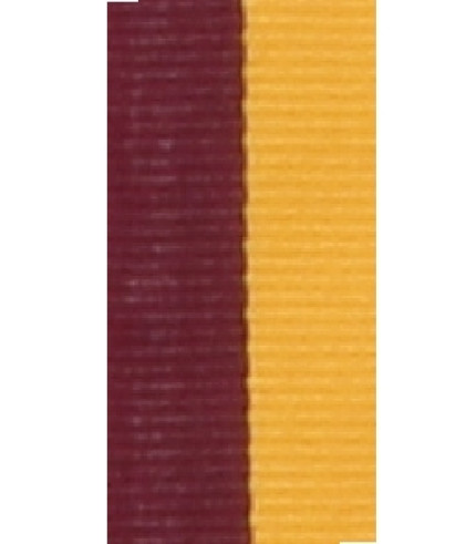 Medal Ribbon - Maroon/Gold