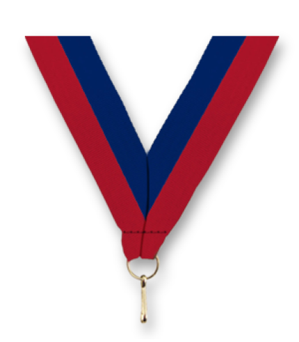 Medal Ribbon - Red/Blue