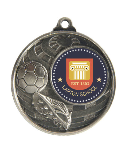 EVA Medal - Football Cyclone Ins 50mm G/S/B