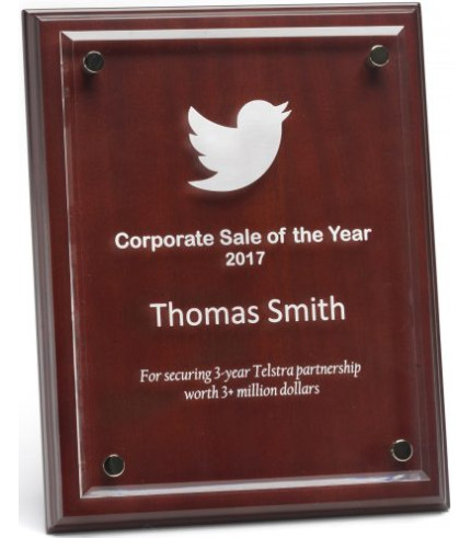 Plaque - Quality Floating Acrylic - 325mm