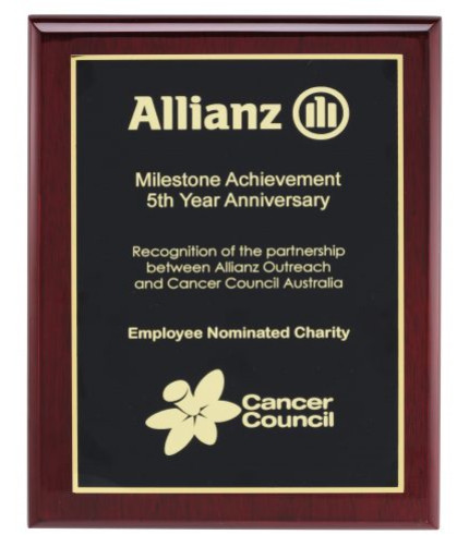 Plaque - Designer Black - 225mm